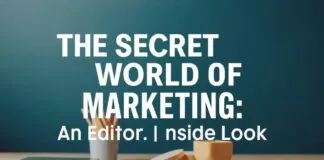 Marketing’in Gizli Dünyası: Bir Editörün İç Gözüyle The Secret World of Marketing: An Editor's Inside Look