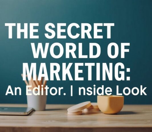 Marketing’in Gizli Dünyası: Bir Editörün İç Gözüyle The Secret World of Marketing: An Editor's Inside Look