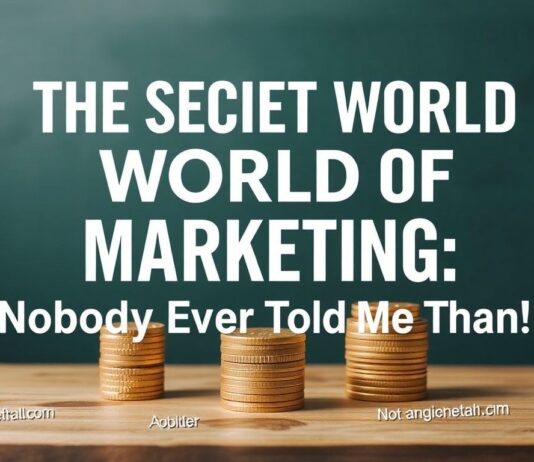 Marketing’in Gizli Dünyası: Kimse Bana Böyle Anlatmadı! The Secret World of Marketing: Nobody Ever Told Me That!